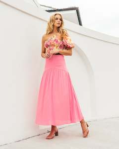 White Closet: Maxi skirt- Peony