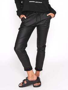 RILEY WAX JOGGER - BLACK