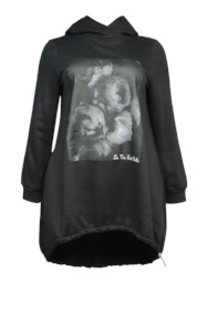 Harper Longline Hoody Bouquet Print