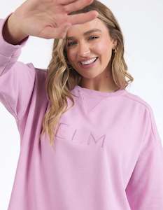 Sweatshirts Jumpers And Crews: Established Crew -Peony Pink