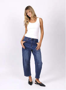 TONI BARREL JEANS - BLUE