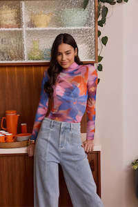 Sommer Mesh Skivvy Top