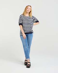 Zafina: Havana Top-Navy Check