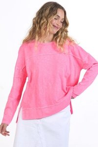 Jayne throw on top-neon Rose