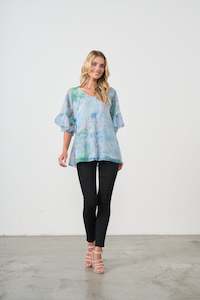 HF2642 BLOUSE-LACED BACK