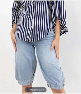 Mi Moso: Pedal Pusher - Denim