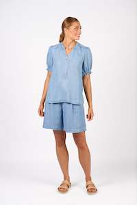 Knewe: K5104-Naomi Top-Light Blue