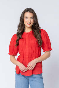 BONITA BLOUSE-LOBSTER RAMIE