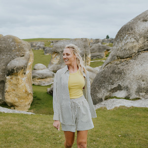 Hana Short-Bonsai/White Stripe