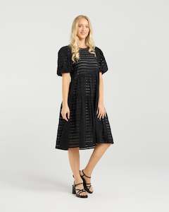 Et Alia: Becks Dress-Noir Check