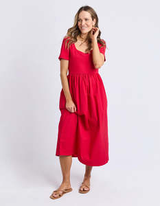 Foxwood: Ella Dress Crimson