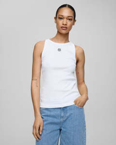 MSCH Gubbe Rasmia Icon Singlet Top-White