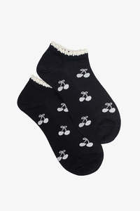 New Arrivals: Black Cherry Ankle Sock