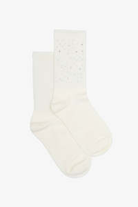 Rhinestone Sock