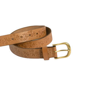 Kylie Women’s Embossed Leather Belt