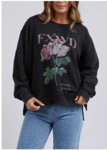 Foxwood: Foxwood Rosa crew-washed black-PRE ORDER DUE FEB