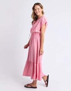 Lia Dress Geranium Pink-DUE LATE JAN