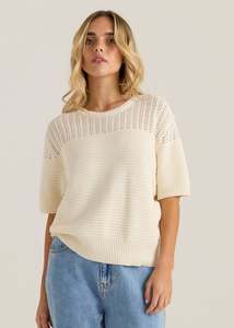 Sass: CHERRI TEE- Cream