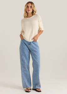 Sass: NUALA WIDE LEG JEAN