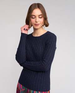 Knewe: K2038 Felix Sweater-Navy Fleck