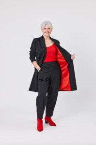 Hedda Coat Pinstripe