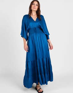 Dimple Satin Maxi Dress