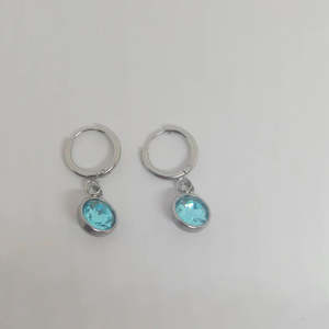 French Style Lab: French Style Lab Fine Aqua Earings