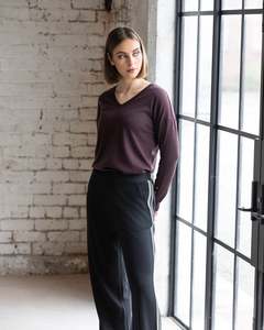 Merino Wool: Vassalli 5042-Asher Pant-Black
