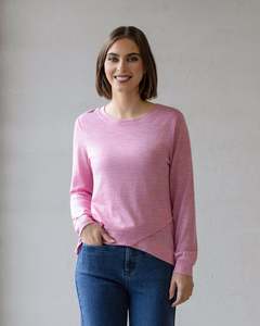 Merino Wool: Vassalli 4434-Remy Top-Pink Marle