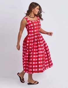 Elm Clothing: EDIN DRESS -POPPY CHECK