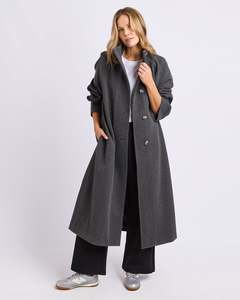 Foxwood: FOXWOOD FERMONT COAT - CHARCOAL
