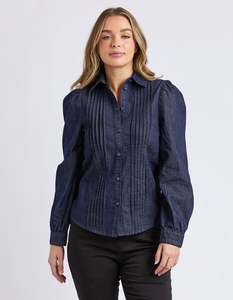 Foxwood: Poppy Shirt -Navy