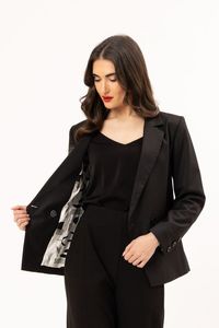 JORDANA BLAZER-BLACK-DETAILED LINNING