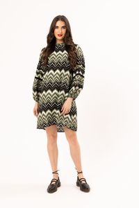 SPIRIT DRESS-FOREST STRIPE
