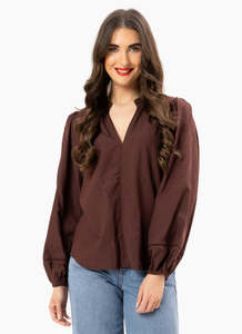 Seeking Lola: SYLVIE TOP-CHOCOLATE