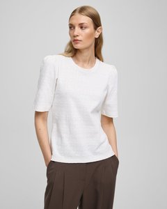 New Arrivals: MSCH Elmira  Puff Tee-EGRET