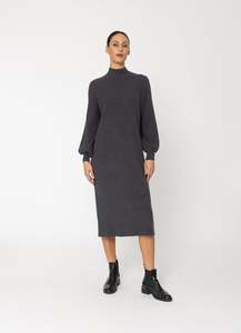 New Arrivals: Moira Dress-CHARCOAL