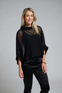 Nes: Bioko Top | Mesh Layering Top | N-E-S