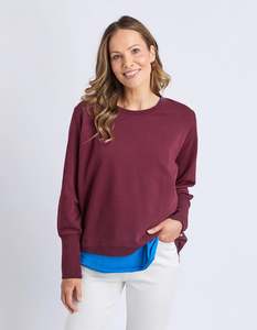 Sweatshirts Jumpers And Crews: Divine Crew peony -Plum