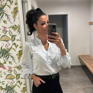 Harlem: RILEY BLOUSE-BLUE