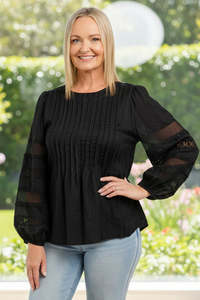 Seduce Zafina: Fatima Top-Black