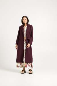 Archer coat-Merlot