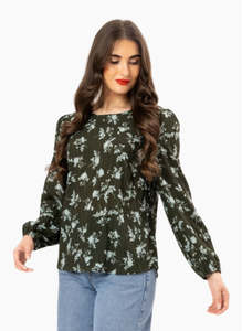 Seeking Lola GRATITUDE TOP FOREST SHADOW