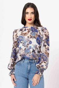 Seeking Lola: Seeking Lola NEW YORK TOP-AZURE CARNATION
