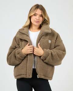 ALL ABOUT EVE COSY CLUB TEDDY JACKET