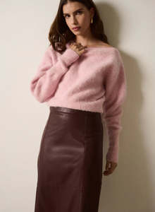 Sweatshirts Jumpers And Crews: Whisper Off Shoulder Knit