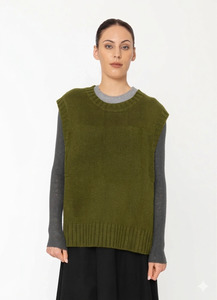 Two By Two: Livia Vest -Pickle