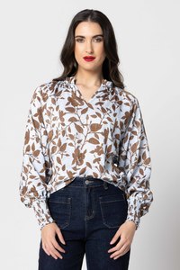 Seeking Lola: CLARA BLOUSE-WALNUT BLOOM