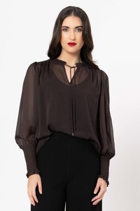 Seeking Lola: BYRON BLOUSE-MOCHA LACE