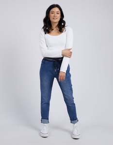 New Arrivals: MELODY JOGGER DENIM-DARK BLUE